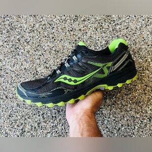 Saucony Excursion TR 11 ‘Black/Lime Green’ Men’s Trail Running Shoes Sz 11.5am